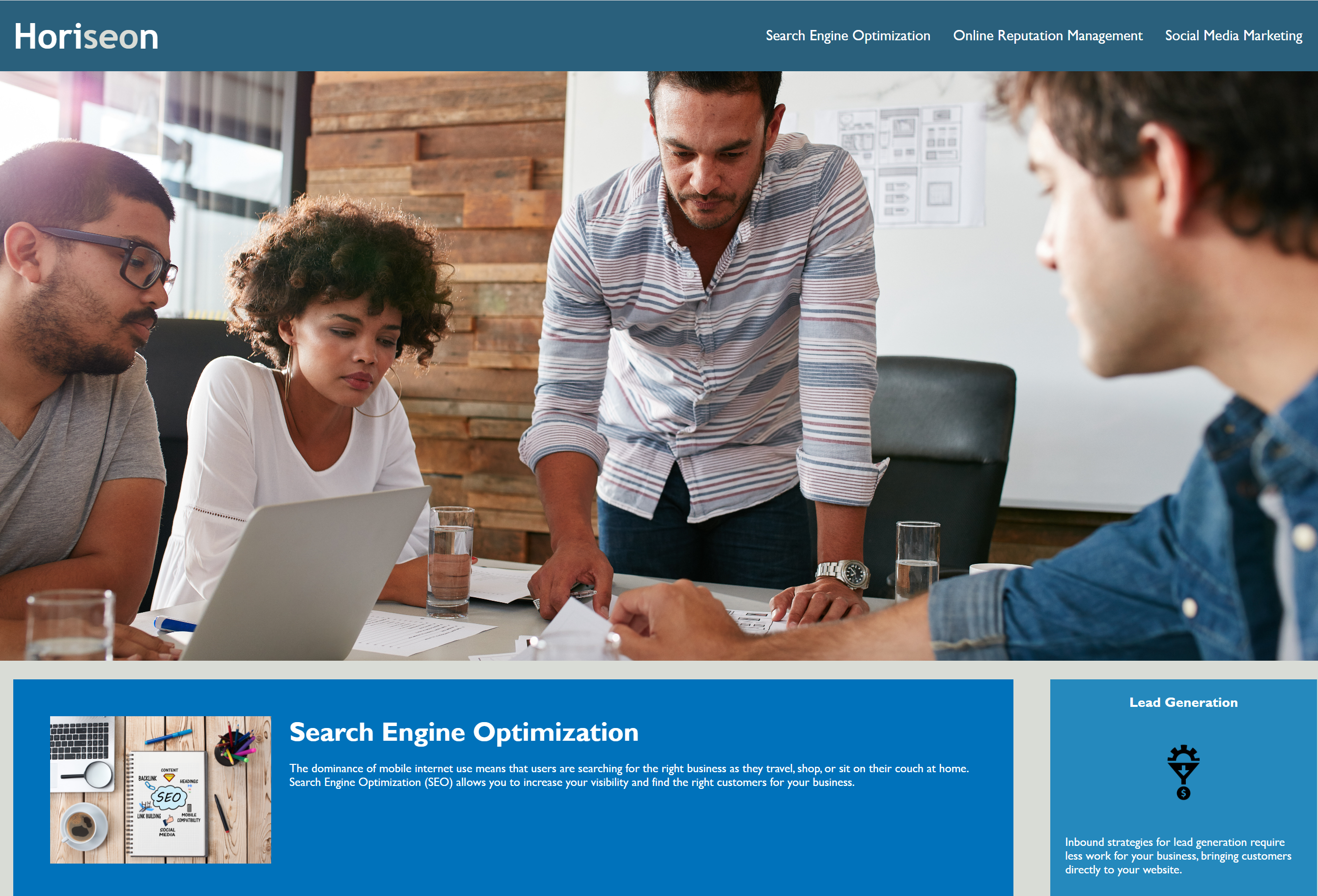 snapshot of the completed challenge site